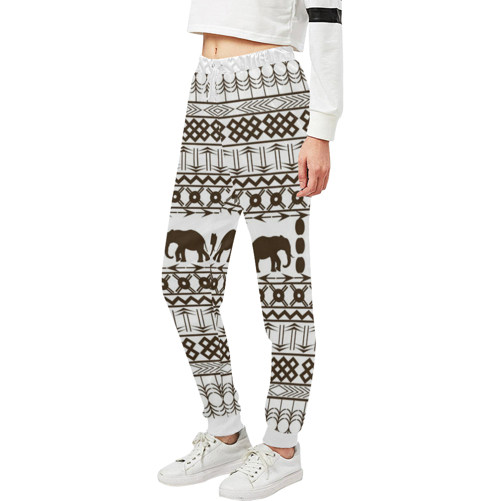 ELEPHANT ORNEMENT Women's All Over Print Sweatpants