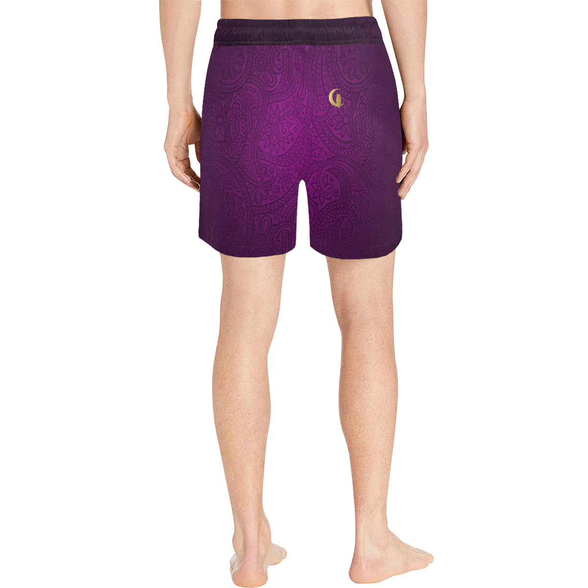 LUXURY PRPLE GANG Men's Mid-Length Swim Shorts (Model L39)