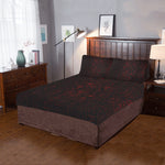 HIEROGLYH RED 3-Piece Bedding Set