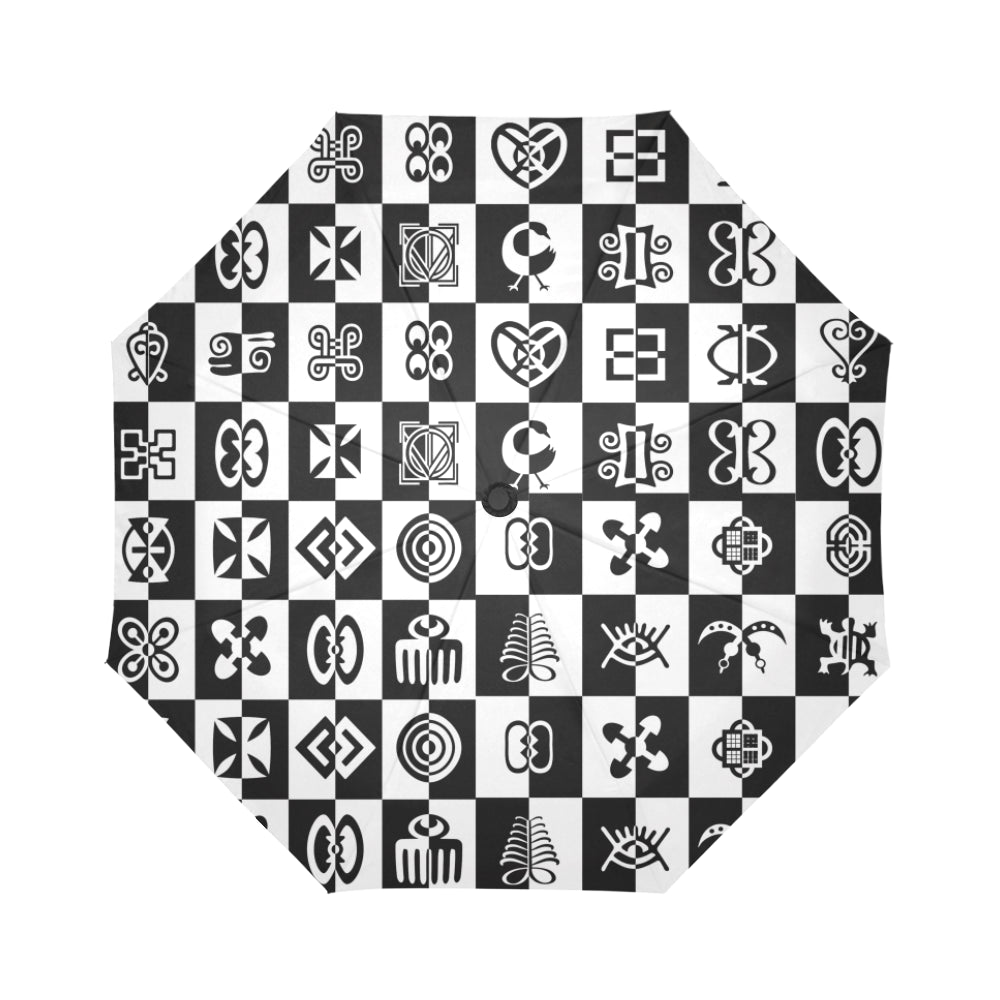 ADINKRA PUZZLE Auto-Foldable Umbrella
