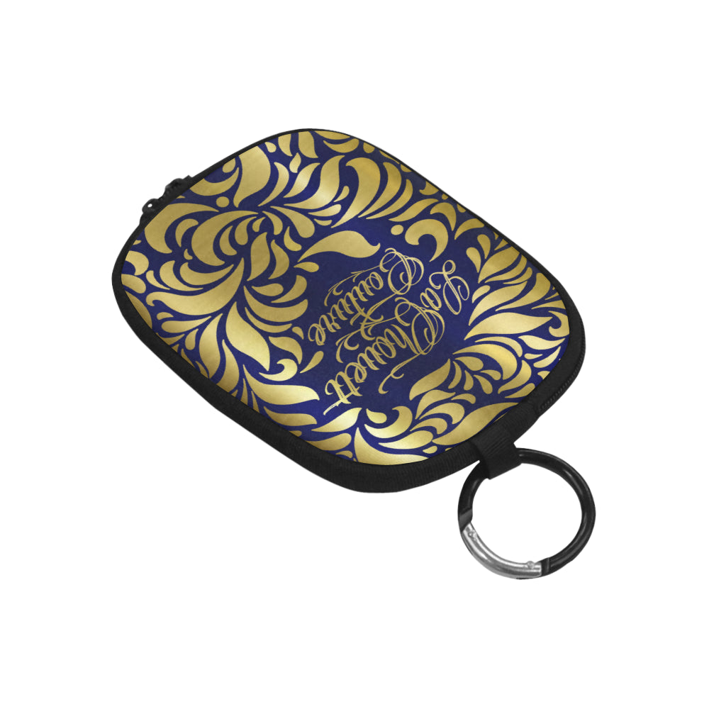 GORGIOUS BLUE LEAF Coin Purse (Model 1605)