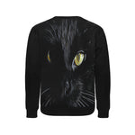 BASTET CAT Men's Rib Cuff Crew Neck Sweatshirt