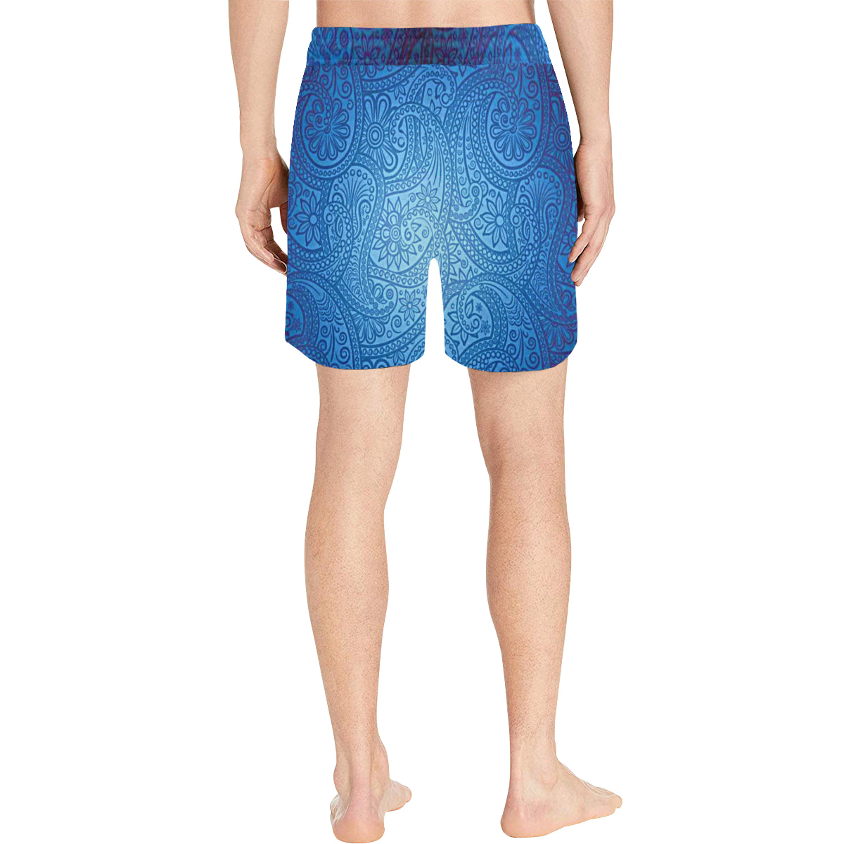 LUXURY BLU GANG Men's Mid-Length Swim Shorts (Model L39)