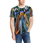 ON CRIIIP Men's All Over Print T-Shirt (Solid Color Neck) (Model T63)