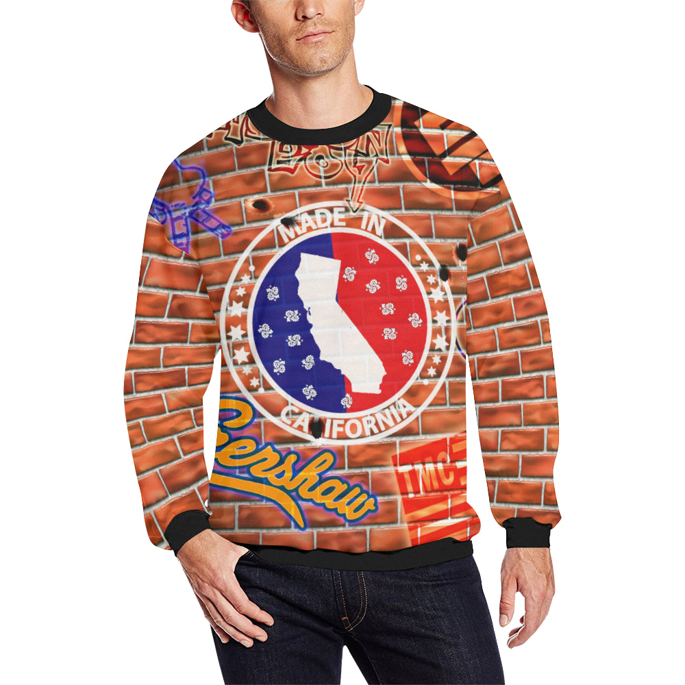 NIPSEY THE GREAT Men's Oversized Fleece Crew Sweatshirt