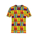 KENTE BLUE Men's All Over Print T-Shirt