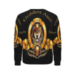 SEKHMET GODDESS B Men's Rib Cuff Crew Neck Sweatshirt