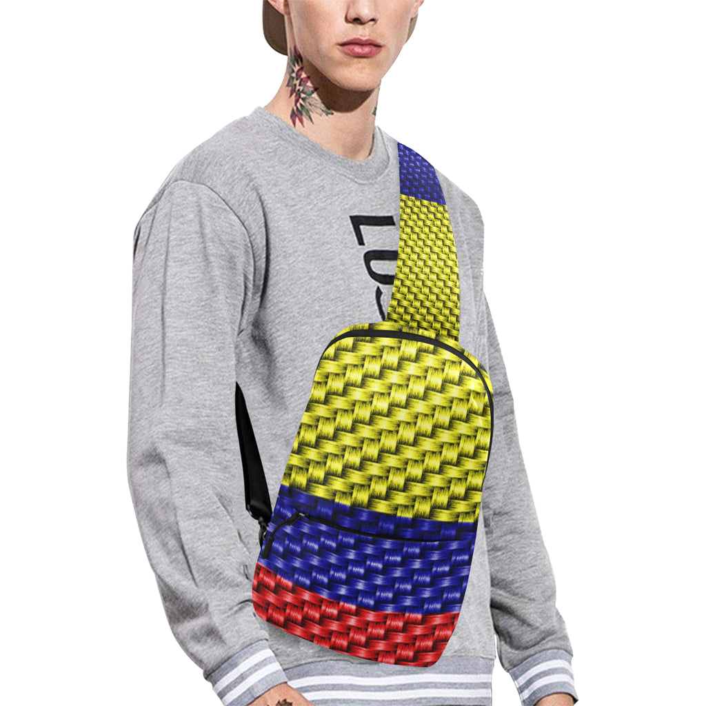 COLOMBIA FLAG Chest Bag (Model 1678)