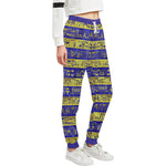 MDU NTR GOLDEN BLUE Women's All Over Print Sweatpants (Model L11)