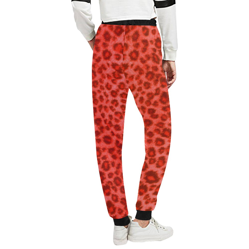 RED TIGER SKIN Women's All Over Print Sweatpants (Model L11)