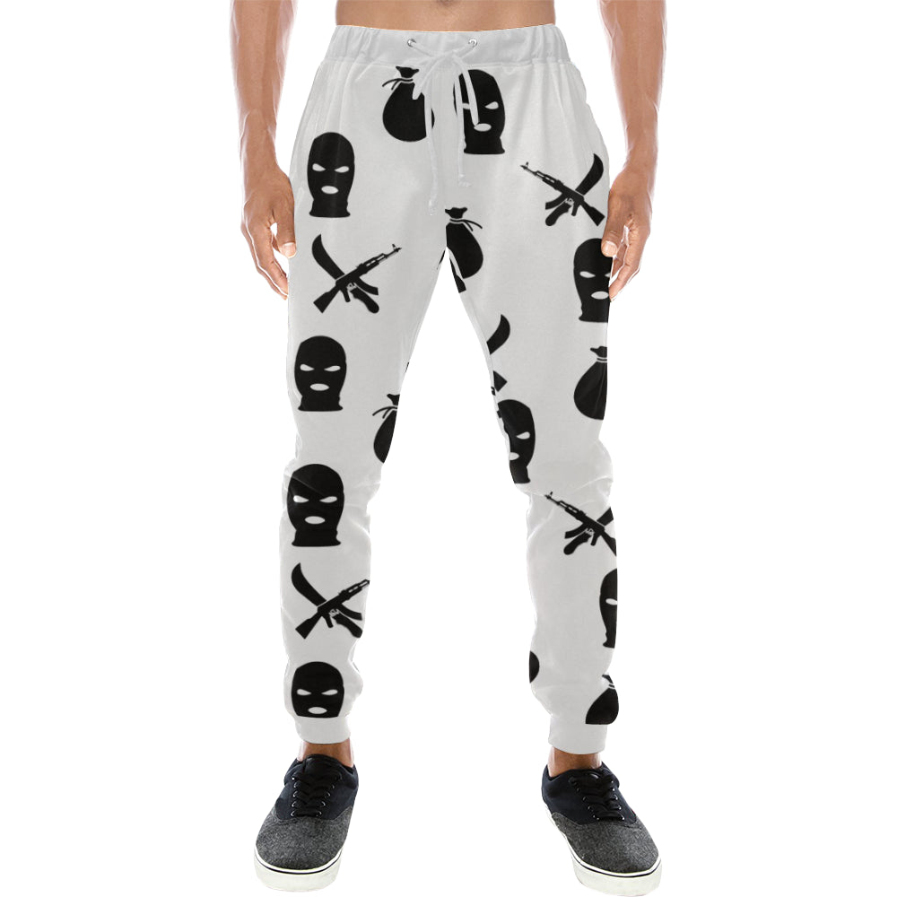DRILLIN WHT Men's All Over Print Sweatpants (Model L11)