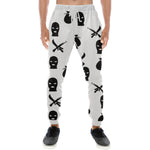 DRILLIN WHT Men's All Over Print Sweatpants (Model L11)