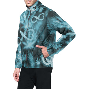 INFINITY BLUE COSMOS All Over Print Windbreaker for Unisex