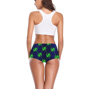 GOLDIE BLUE SKUNK TRIANGLE Women's All Over Print Boyshort Panties (Model L31)