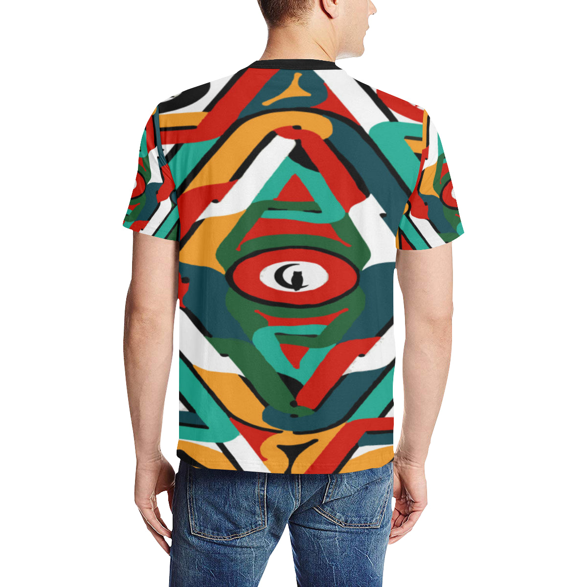 TEMBE ART Men's All Over Print T-Shirt