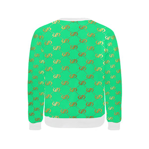 EXCELLENCE TRQGLD Men's Rib Cuff Crew Neck Sweatshirt