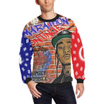 MARATHON CONTINUE UNITY Men's Oversized Fleece Crew Sweatshirt