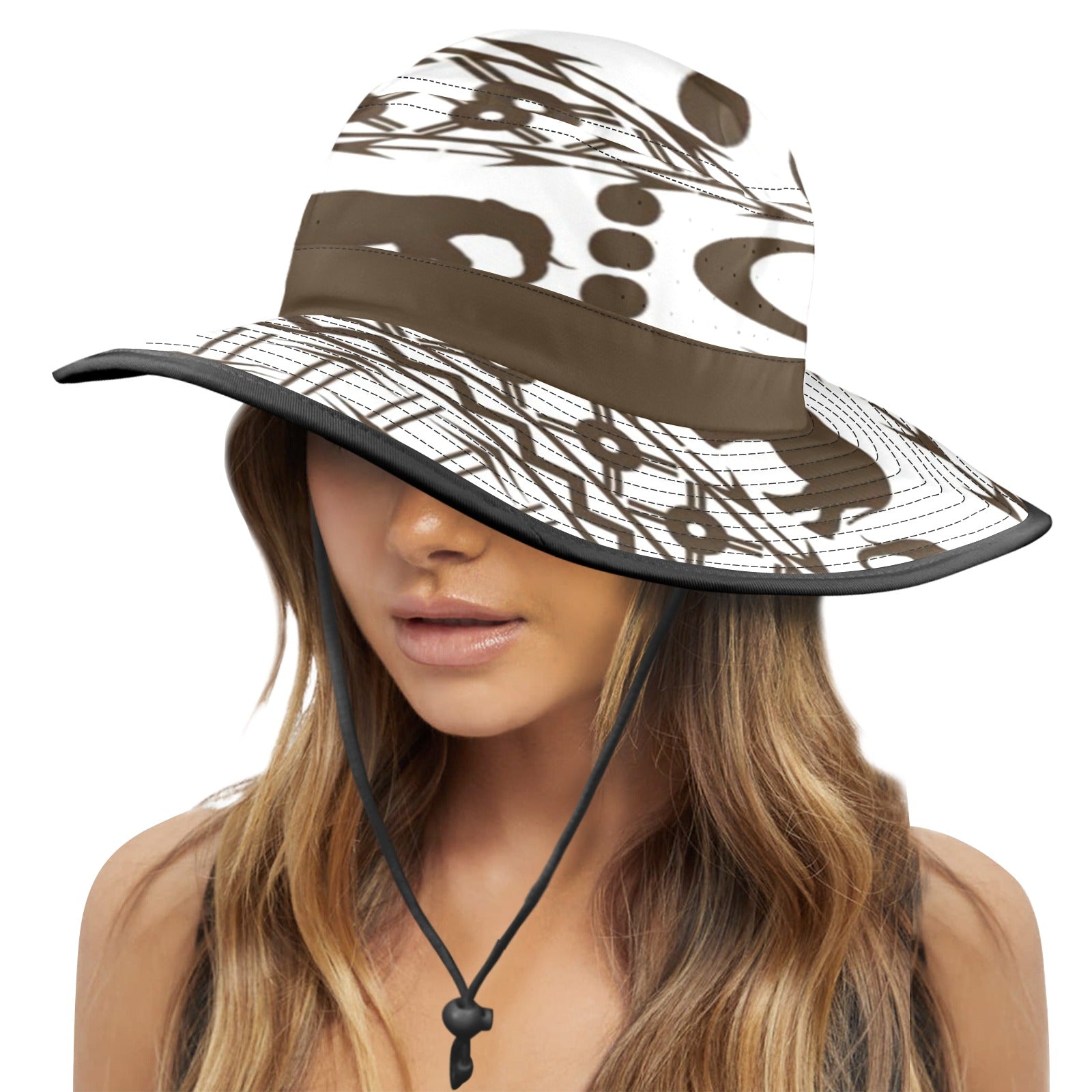 ELEPHANT ORNEMENT Wide Brim Bucket Hat