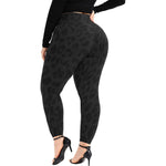 JAGUAR SKIN Plus Size High Waist Leggings