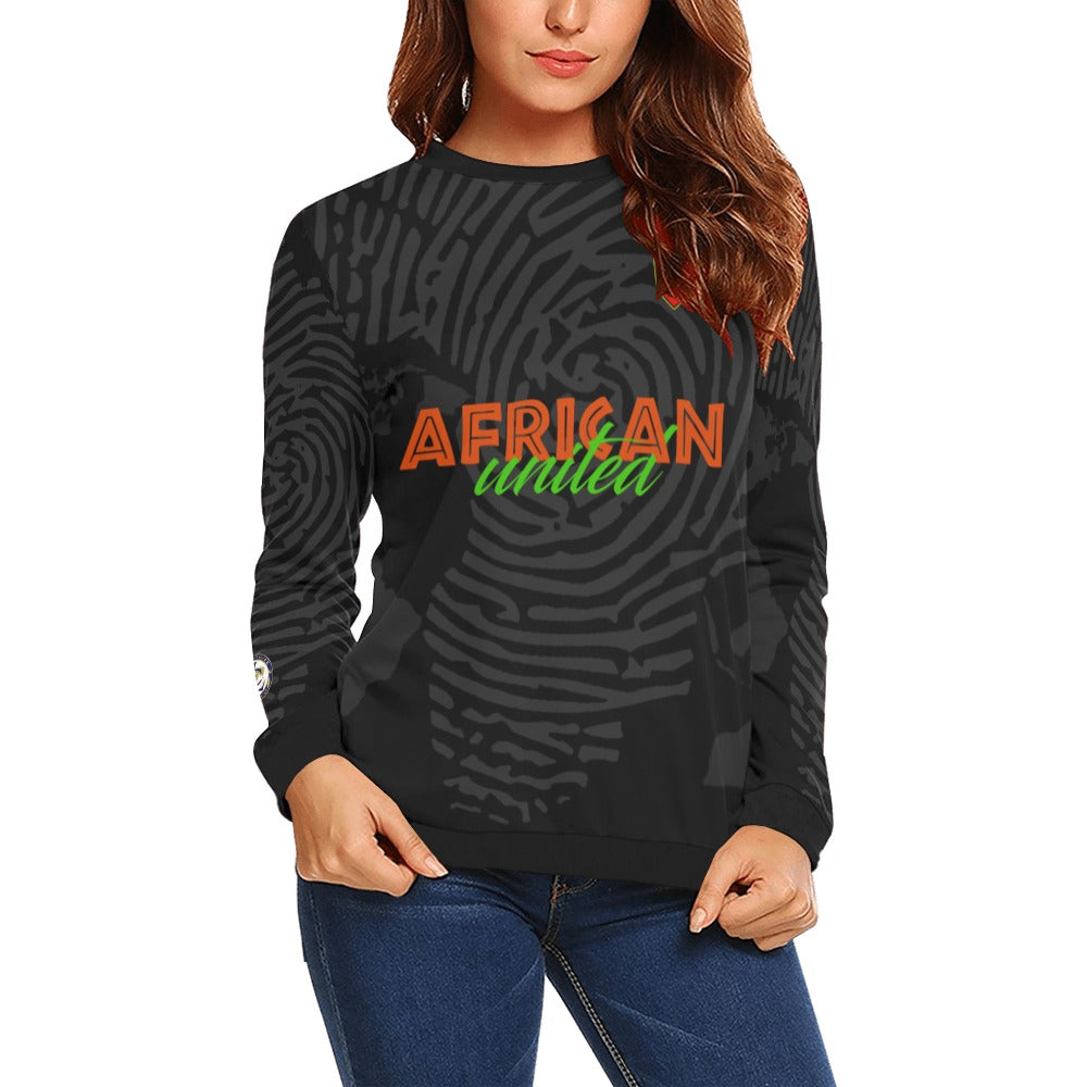 AFRICAN UNITED Crewneck Sweatshirt for Women