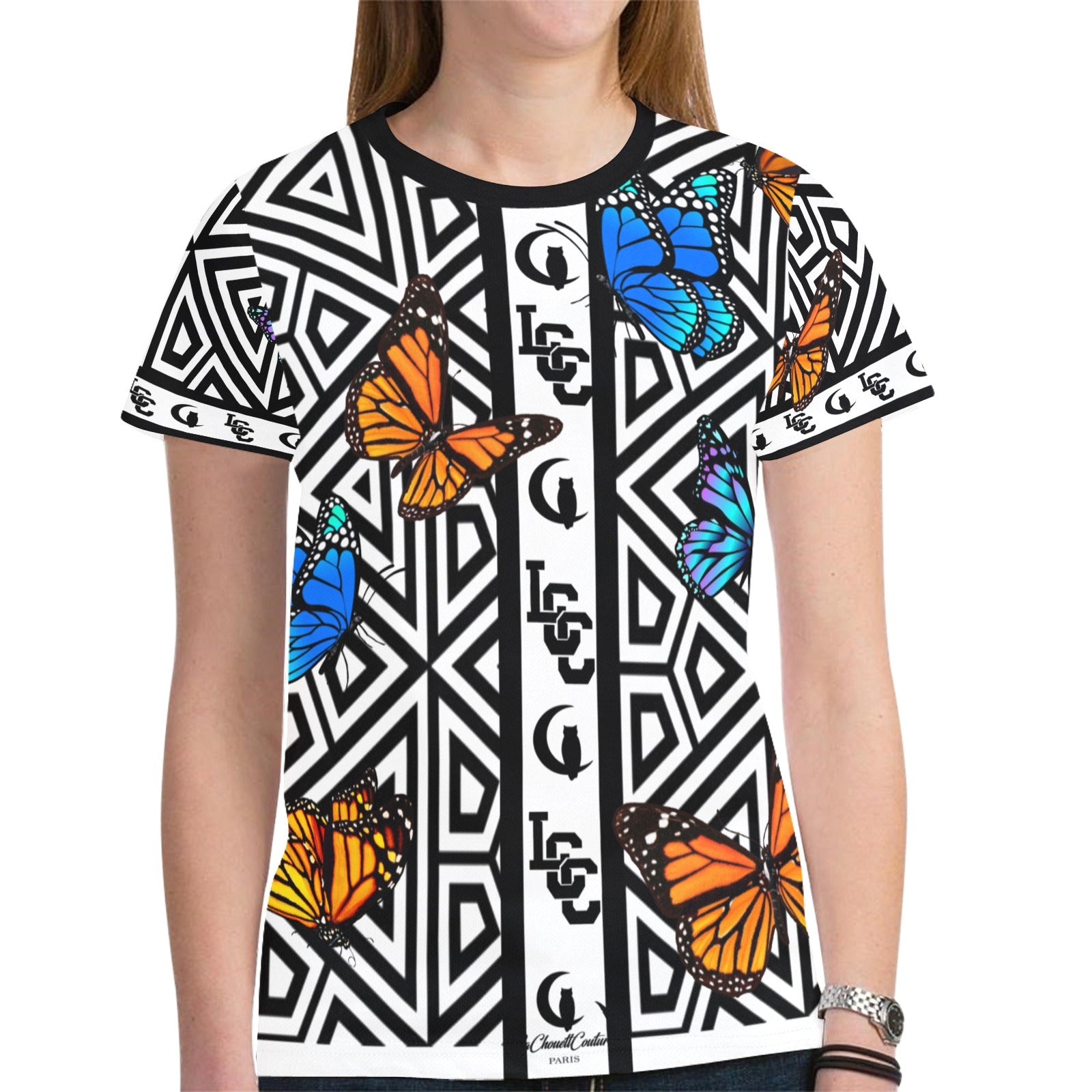 BUTTERFLY New All Over Print T-shirt for Women