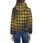 DUSTY PLAID Women's Padded Hooded Jacket