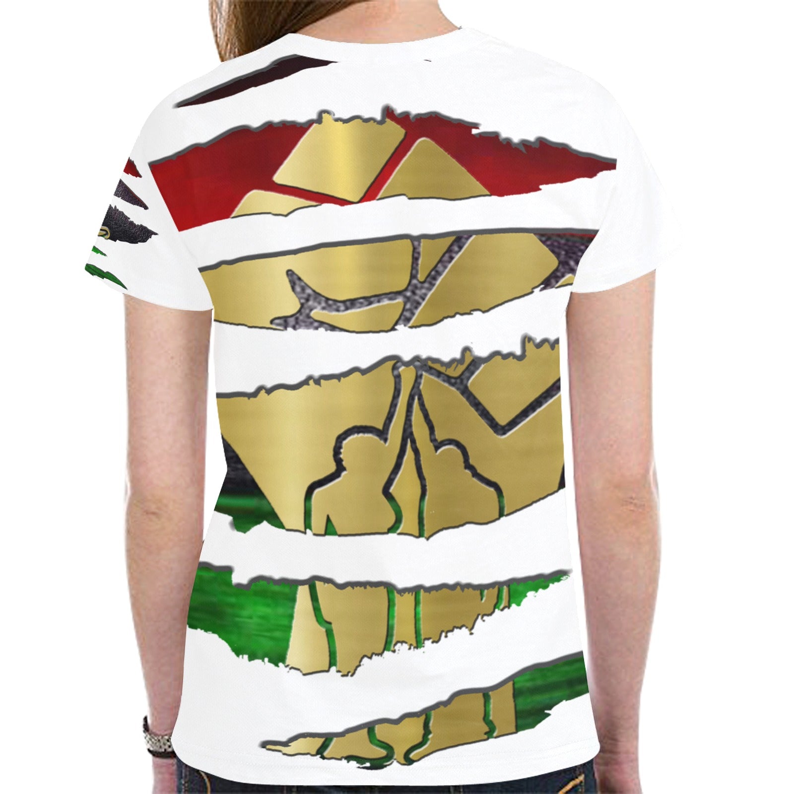 RBG ANKH RIPPED T-shirt for Women