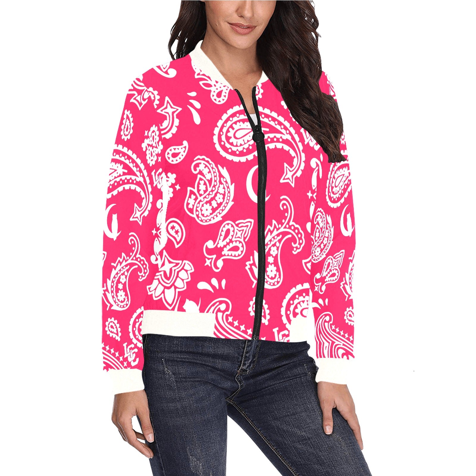 BANDANA PAISLEY  Bomber Jacket for Women