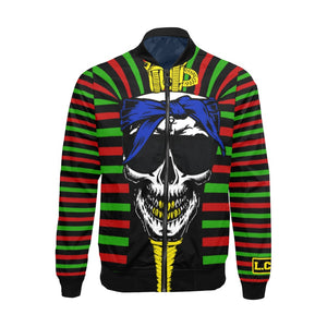 RBG C SKULL All Over Print Bomber Jacket for Men