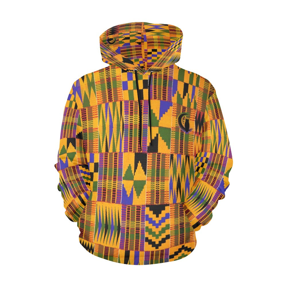 KENTE ATEF All Over Print Hoodie for Women (USA Size)