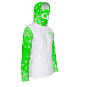 BANDANA GREEN Unisex Pullover Hoodie With Mask