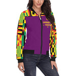 KENTE BUTAN Bomber Jacket for Women