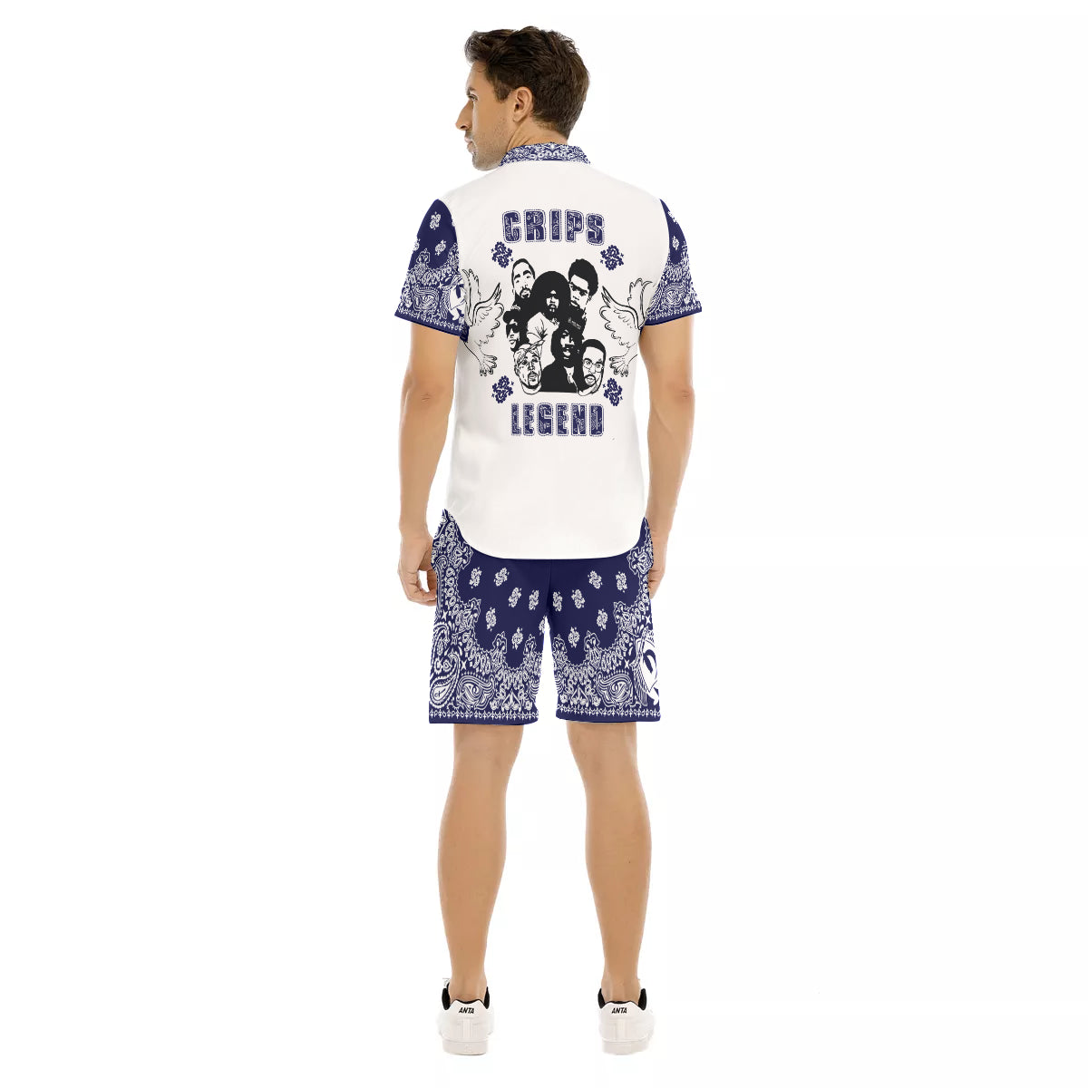 CRIP LEGEND Men's Short Sleeve Shirt Sets