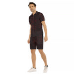 HIEROGLYPH RED Men's Short Sleeve Shirt Sets