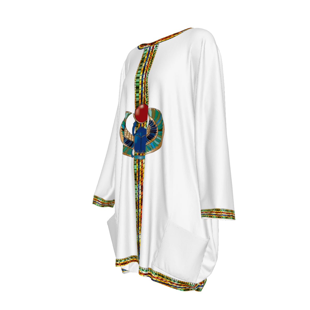 MEDJAY WHT Women's Loose Crew Neck shirt