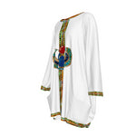 MEDJAY WHT Women's Loose Crew Neck shirt