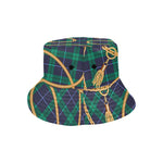 PLAID IN GOLD All Over Print Bucket Hat