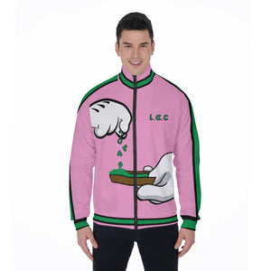 BURN THE OPPS PINK Stand Collar Jacket