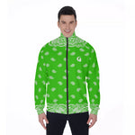 BANDANA FULLY GREEN Stand Collar Jacket