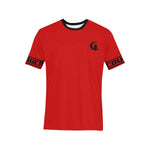 BLACC BORDER RED Men's All Over Print T-Shirt