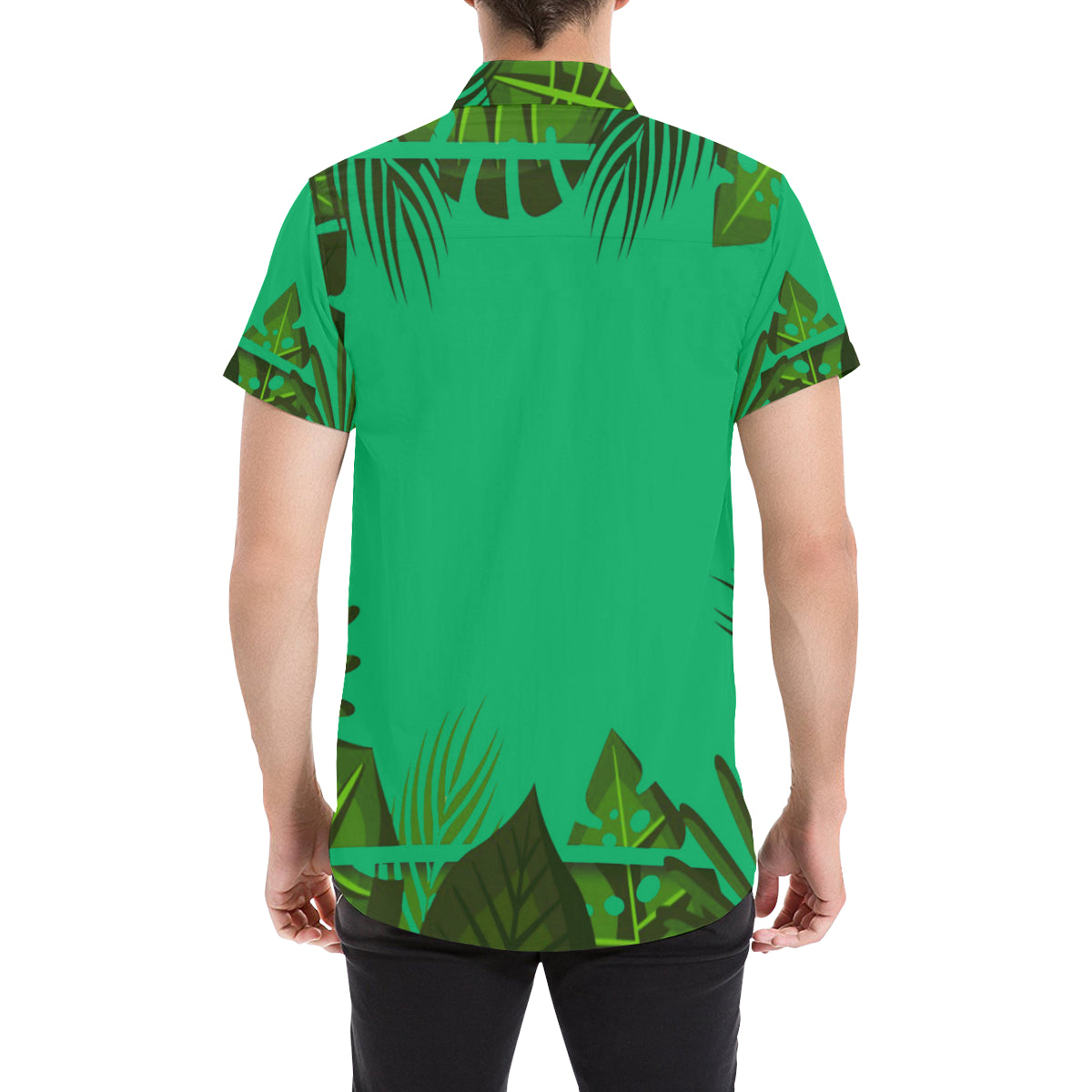 TROPICAL Men's All Over Print Short Sleeve Shirt