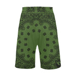 BANDANA KAKI Men's All Over Print Casual Shorts)