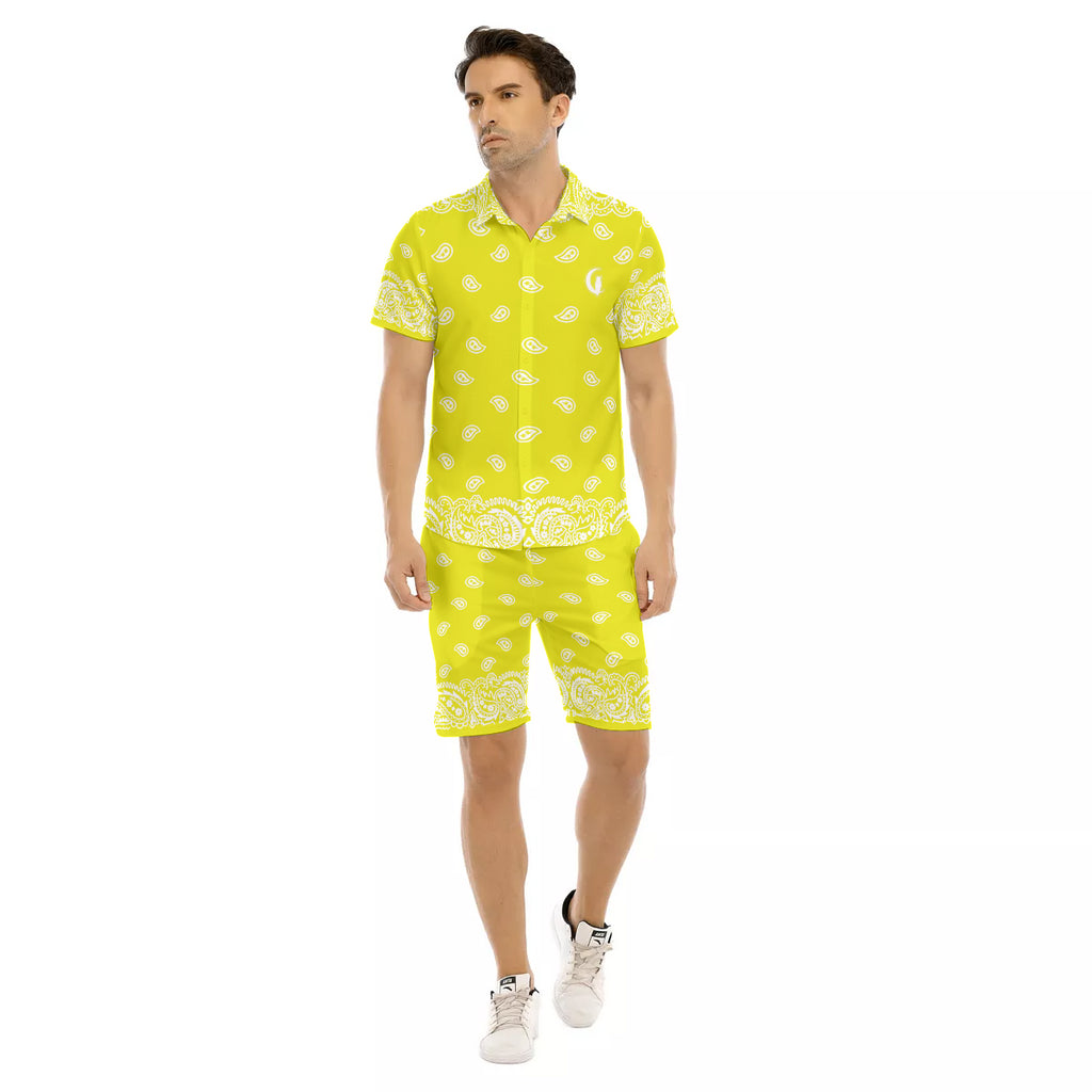 BANDANA FULLY L.K Men's Short Sleeve Shirt Sets