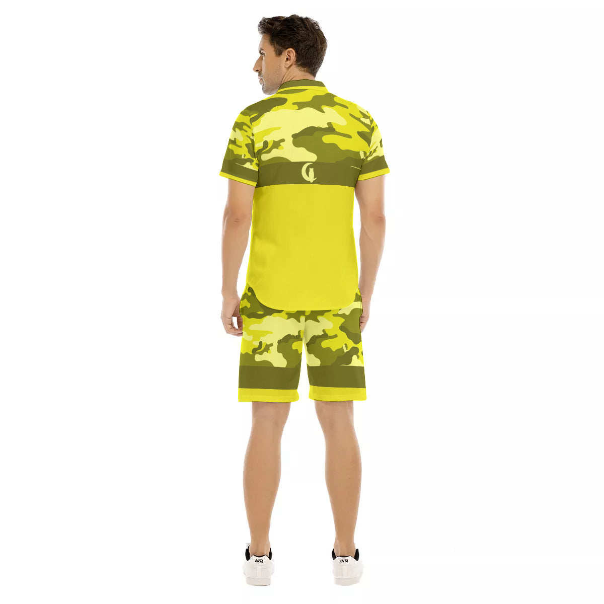 CAMOUFLAGE YLW Men's Short Sleeve Shirt Sets