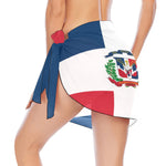 DOMINICAN REPUBLIC FLAG Beach Sarong Wrap