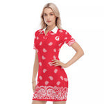BANDANA FULLY Bs'UP Women's Polo Collar Dress