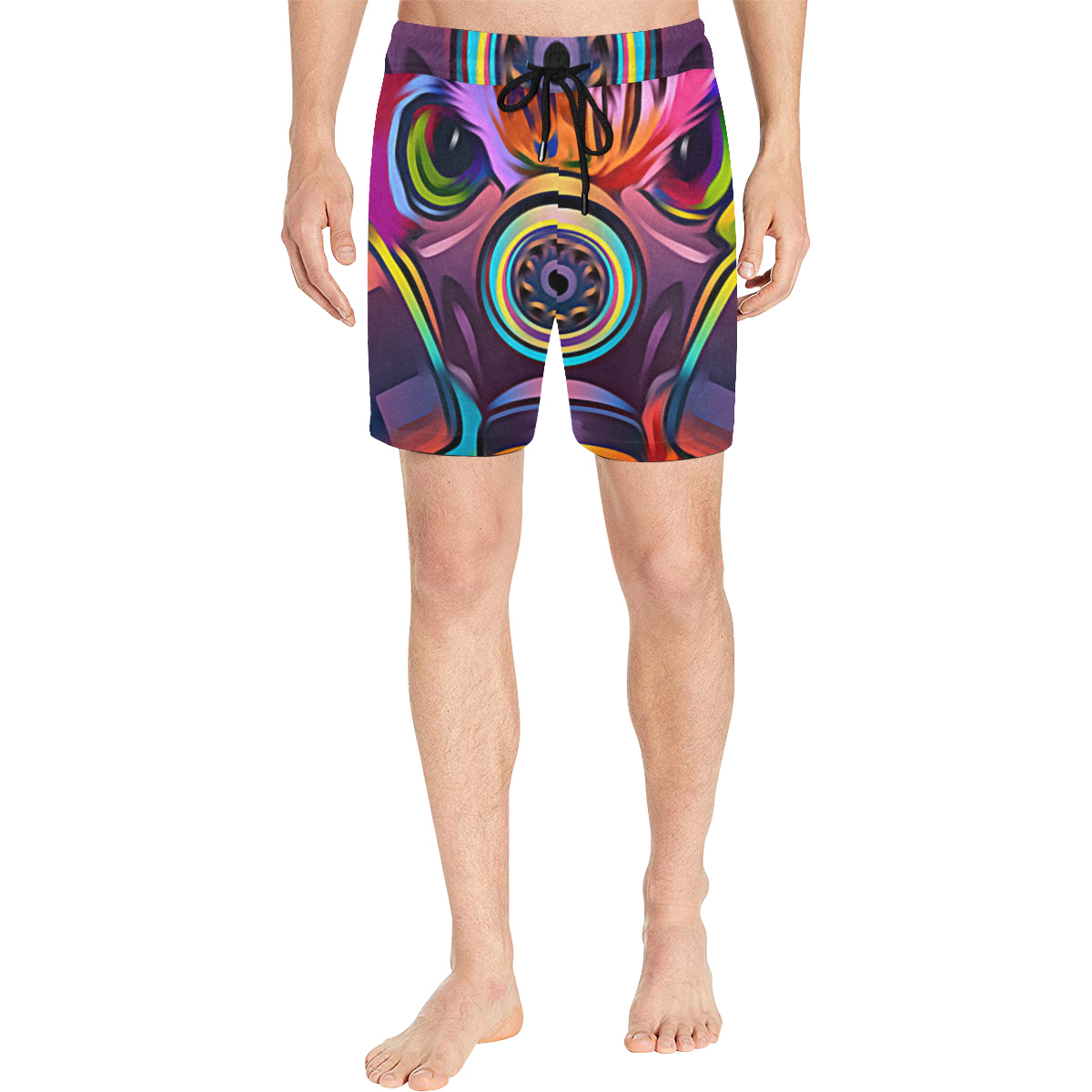 COLORING OWL Men's Mid-Length Swim Shorts
