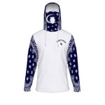 BANDANA NAVY BLUE Unisex Pullover Hoodie With Mask