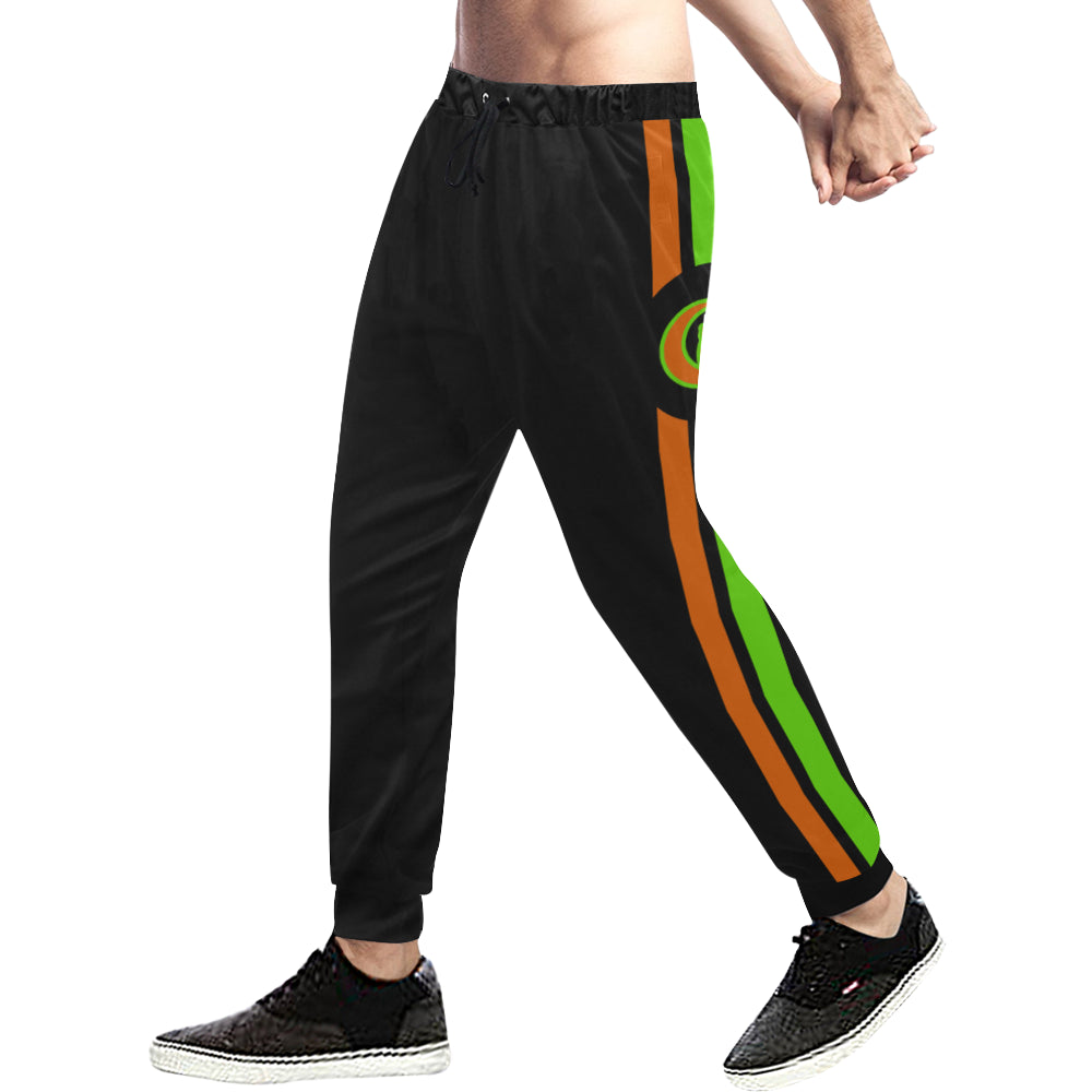 FRESH UP ORANGE Men's All Over Print Sweatpants (Model L11)