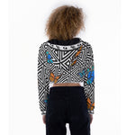 BUTTERFLY Women's Crop Top Hoodie